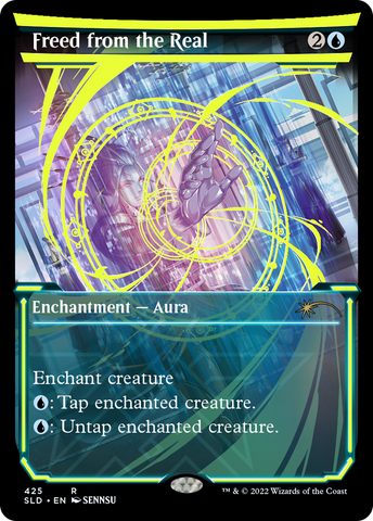 Freed from the Real (Neon Yellow) (SLD-425)  Foil - Secret Lair Drop: (Showcase)