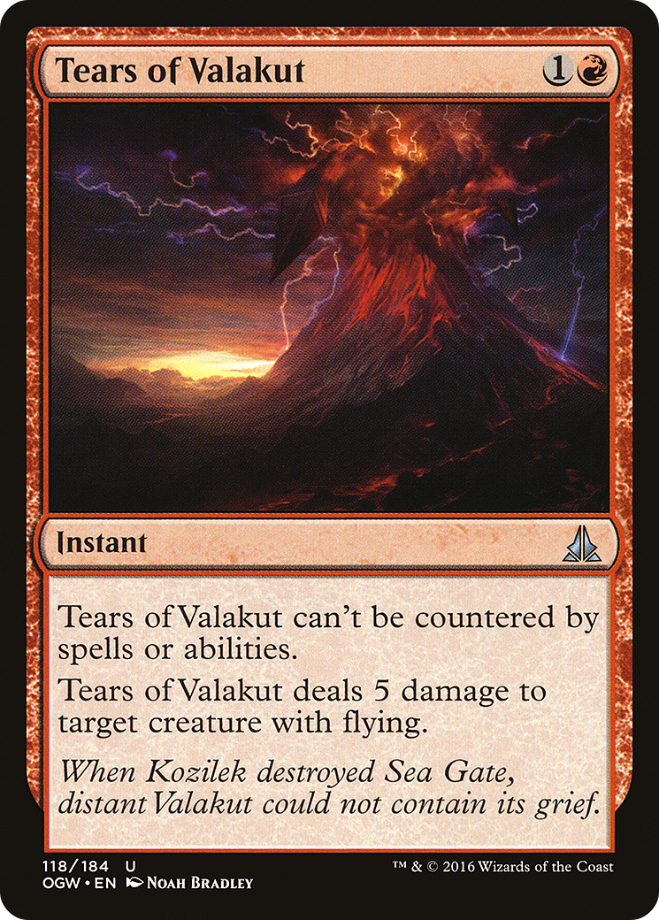 Tears of Valakut (OGW-118)  Foil - Oath of the Gatewatch