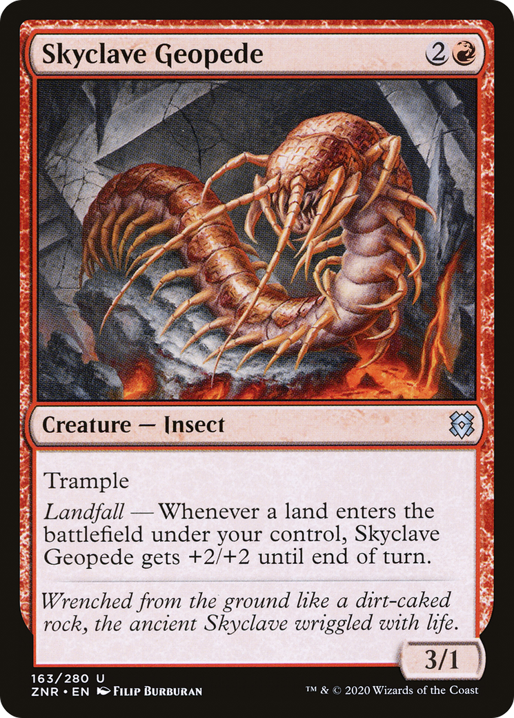 Skyclave Geopede (ZNR-163)  Foil - Zendikar Rising