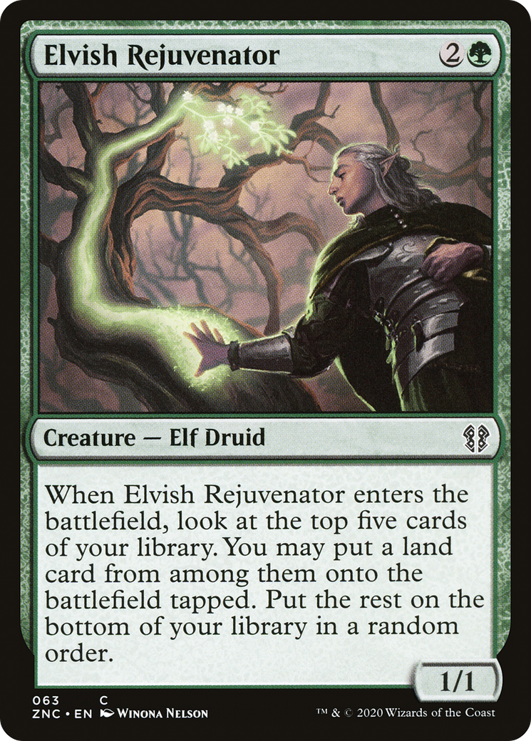 Elvish Rejuvenator (ZNC-063)  - Zendikar Rising Commander