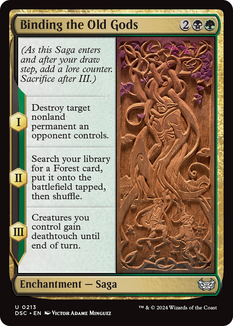 Binding the Old Gods (DSC-213)  - Duskmourn: House of Horror Commander