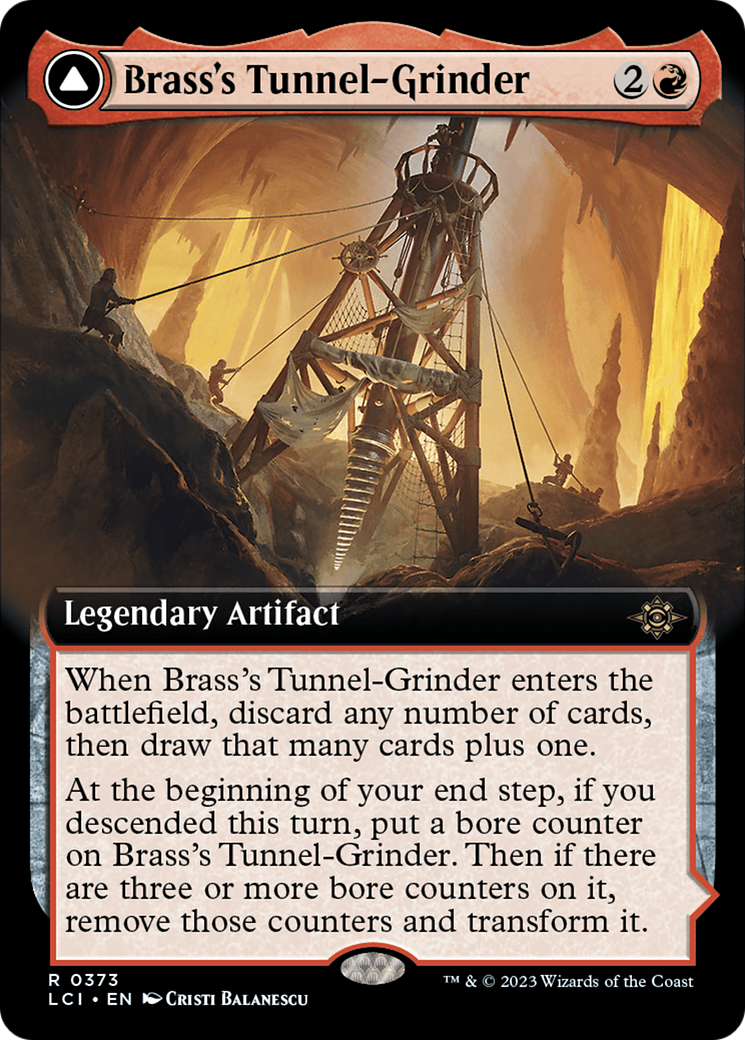 Brass's Tunnel-Grinder (Extended Art) (LCI-373)  Foil - The Lost Caverns of Ixalan: (Extended Art)