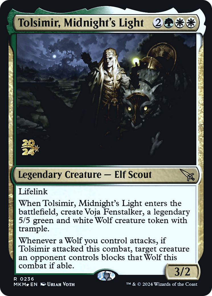 Tolsimir, Midnight's Light (PRE-236)  Foil - Murders at Karlov Manor Promos
