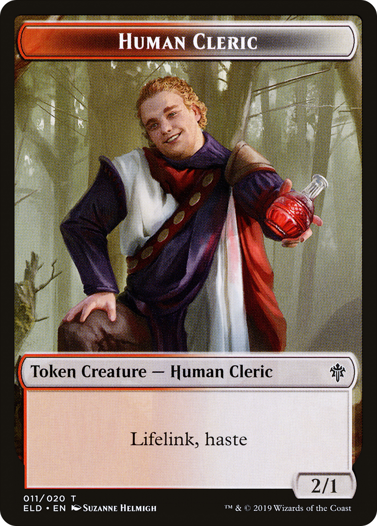 Human Cleric (TELD-011)  - Throne of Eldraine Tokens