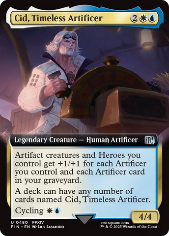 Cid, Timeless Artificer (FIN-480) - FINAL FANTASY: (Extended Art) Foil