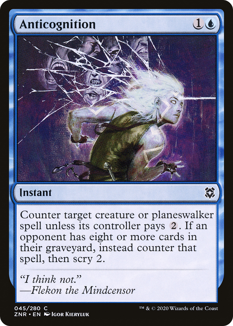 Anticognition (ZNR-045)  Foil - Zendikar Rising