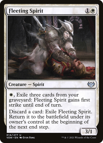 Fleeting Spirit (VOW-014)  - Innistrad: Crimson Vow