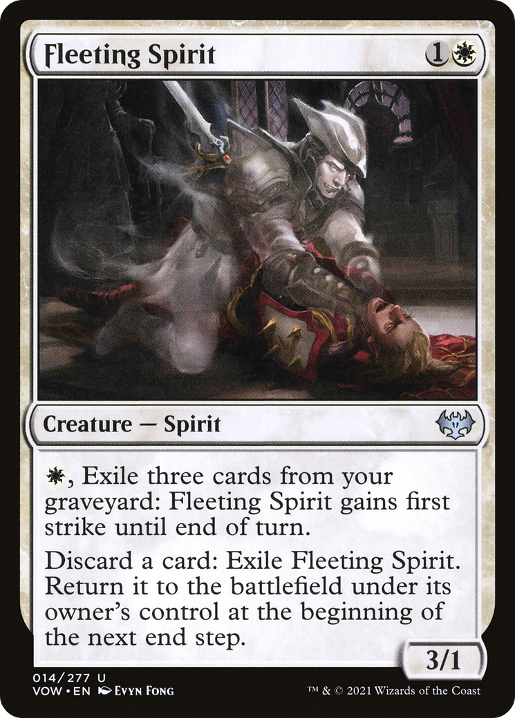 Fleeting Spirit (VOW-014)  Foil - Innistrad: Crimson Vow