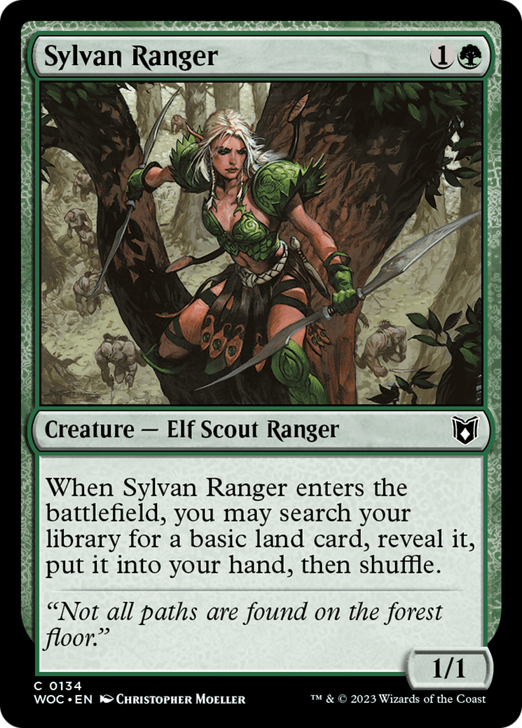 Sylvan Ranger (WOC-134)  - Wilds of Eldraine Commander