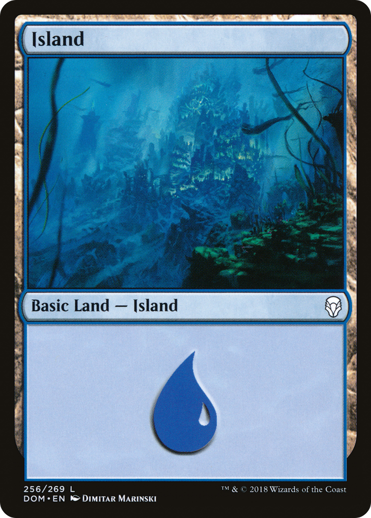 Island (256) (DOM-256)  - Dominaria