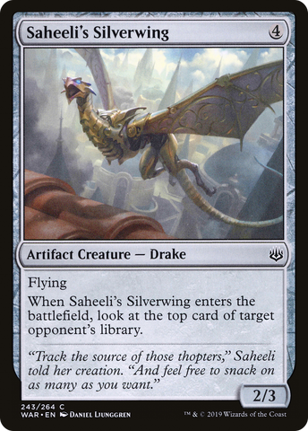 Saheeli's Silverwing (WAR-243)  Foil - War of the Spark