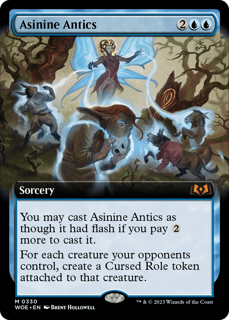 Asinine Antics (Extended Art) (WOE-330)  Foil - Wilds of Eldraine: (Extended Art)