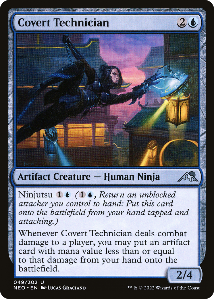 Covert Technician (NEO-049)  Foil - Kamigawa: Neon Dynasty