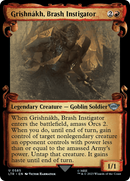 Grishnakh, Brash Instigator (Showcase Scrolls) (LTR-585)  Foil - The Lord of the Rings: Tales of Middle-earth: (Showcase)