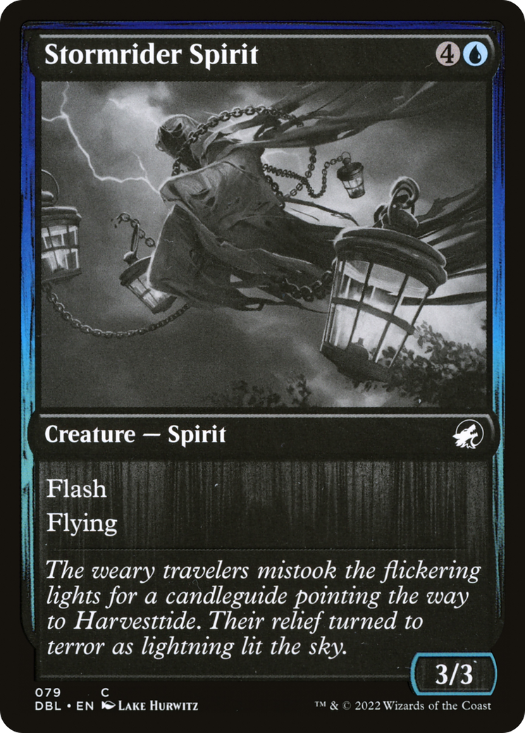 Stormrider Spirit (DBL-079)  Foil - Innistrad: Double Feature