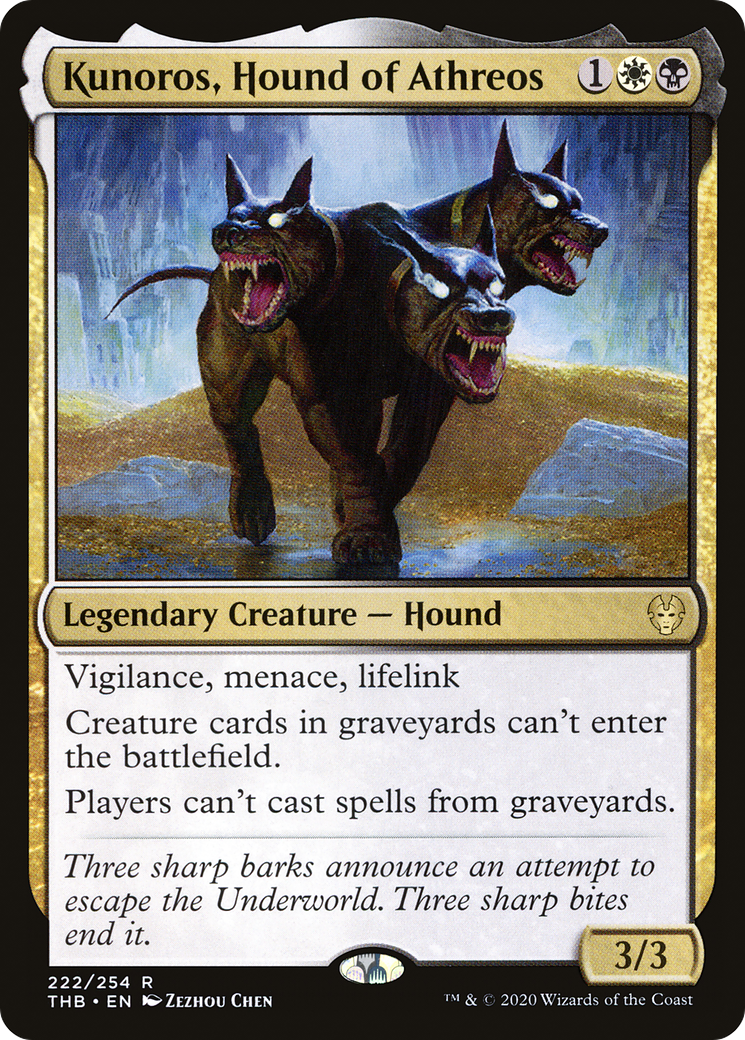 Kunoros, Hound of Athreos (THB-222)  Foil - Theros Beyond Death