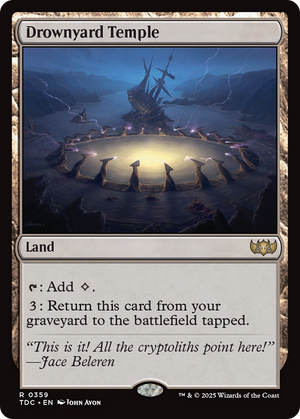 Drownyard Temple (TDC-359)  - Commander: Tarkir: Dragonstorm