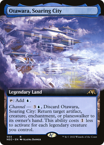 Otawara, Soaring City (Extended Art) (NEO-503)  Foil - Kamigawa: Neon Dynasty: (Extended Art)