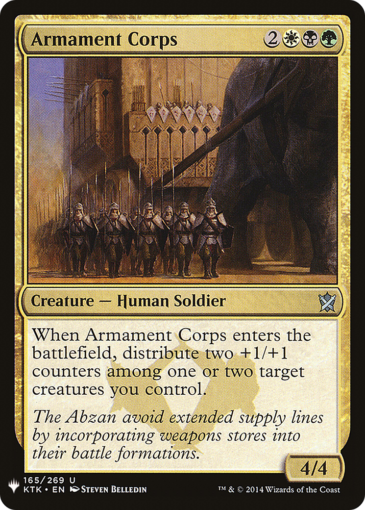 Armament Corps (LIST-165)  - The List