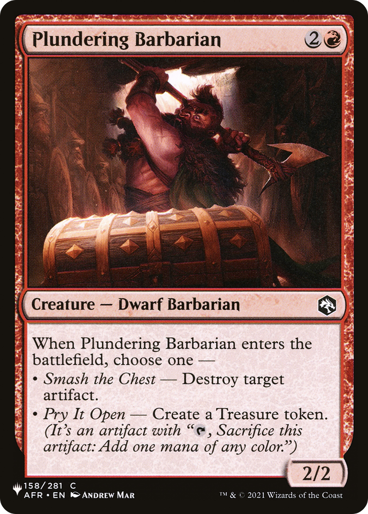 Plundering Barbarian (LIST-AFR-158)  - The List