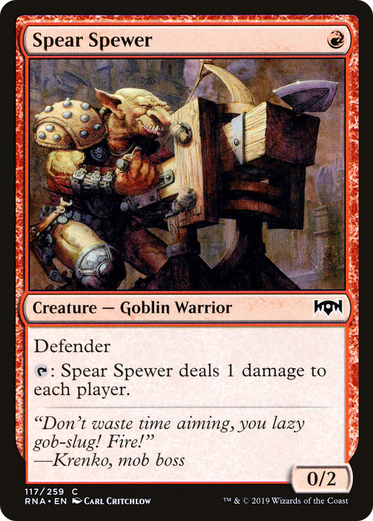 Spear Spewer (RNA-117)  - Ravnica Allegiance