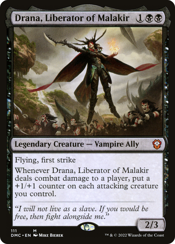 Drana, Liberator of Malakir (DMC-111)  - Dominaria United Commander