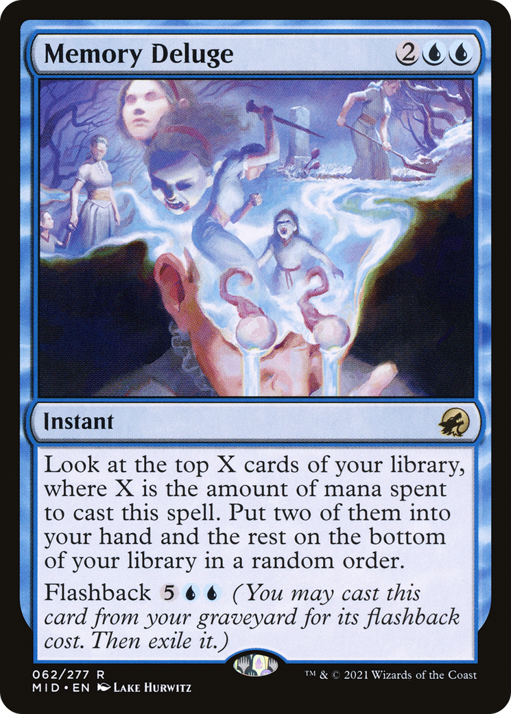 Memory Deluge (MID-062)  - Innistrad: Midnight Hunt