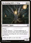 Beckoning Will-o'-Wisp (CLB-010)  Foil - Commander Legends: Battle for Baldur's Gate