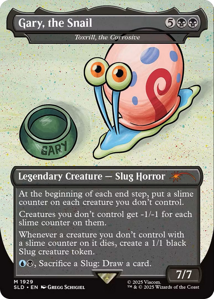 Gary, the Snail - Toxrill, the Corrosive (SLD-1929)  - Secret Lair Drop / Gary, the Snail (Borderless)
