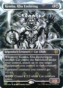 Kemba, Kha Enduring (Borderless) (Step-and-Compleat Foil) (ONE-423)  Foil - Phyrexia: All Will Be One: (Showcase)