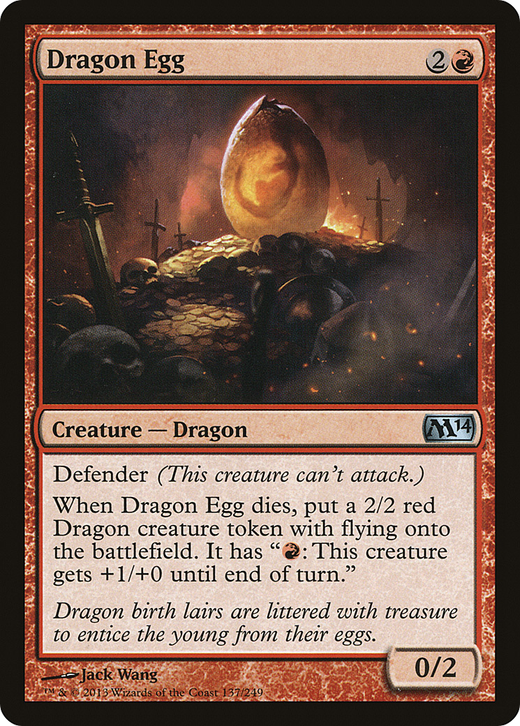 Dragon Egg (M14-137)  Foil - Magic 2014