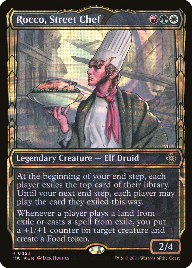 Rocco, Street Chef (Halo Foil) (MAT-223)  Foil - March of the Machine: The Aftermath: (Showcase)