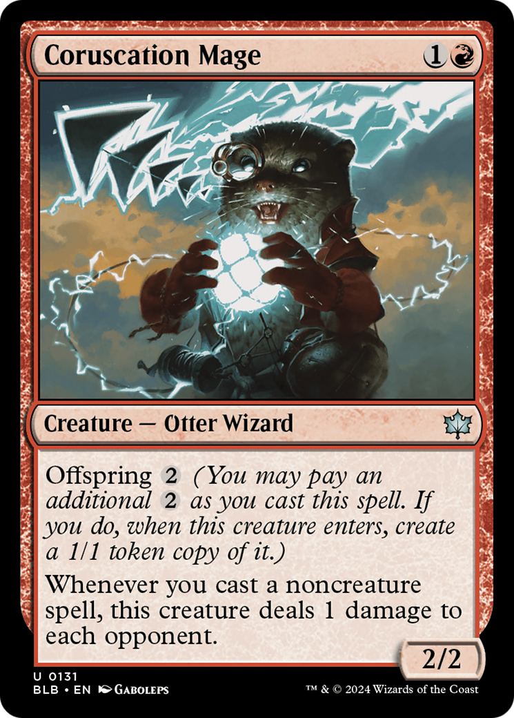 Coruscation Mage (BLB-131)  Foil - Bloomburrow
