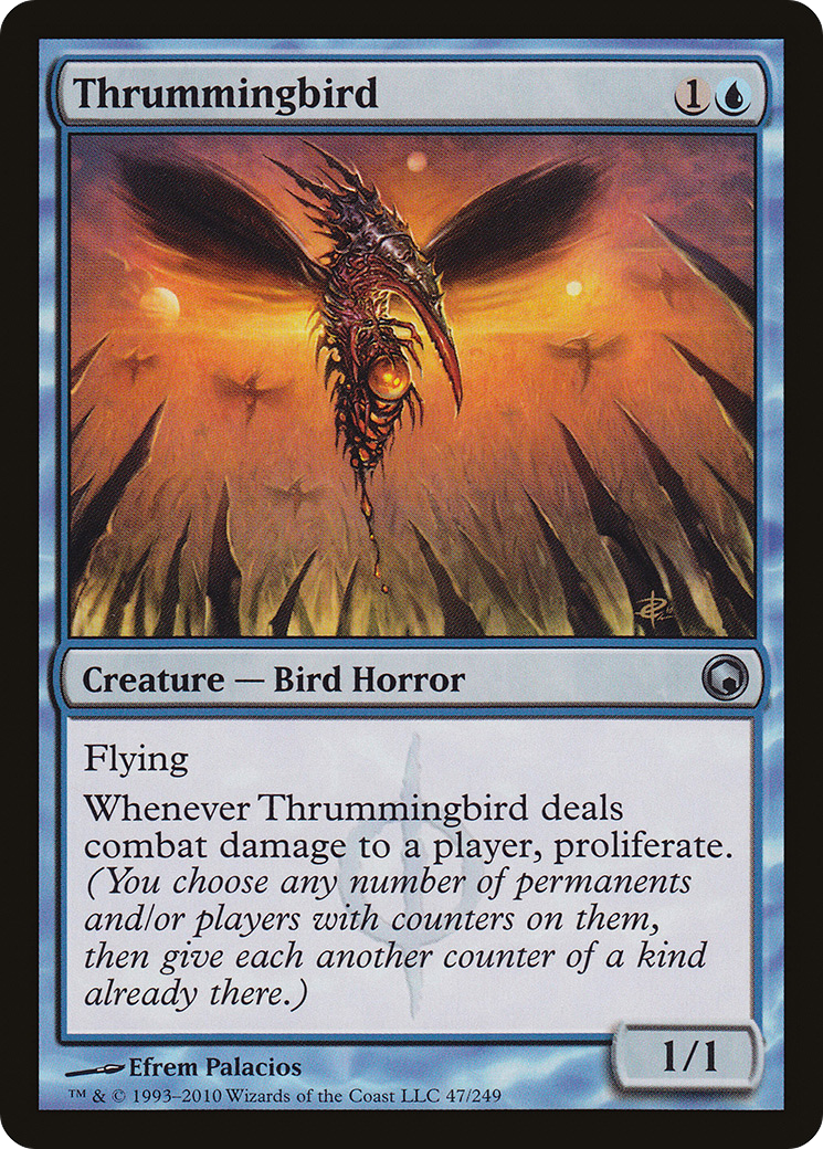 Thrummingbird (SOM-047)  Foil - Scars of Mirrodin