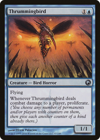 Thrummingbird (SOM-047)  Foil - Scars of Mirrodin