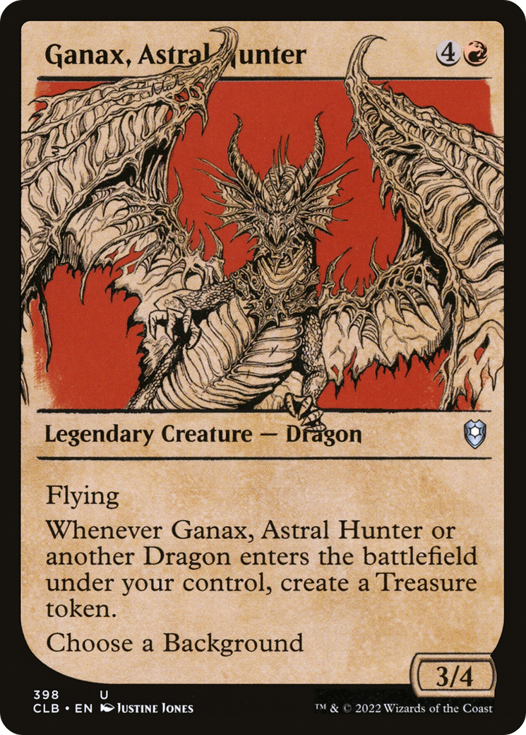Ganax, Astral Hunter (Showcase) (CLB-398)  - Commander Legends: Battle for Baldur's Gate: (Showcase)