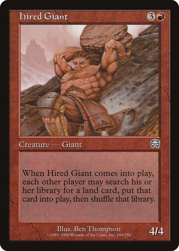 Hired Giant (MMQ-194)  Foil - Mercadian Masques