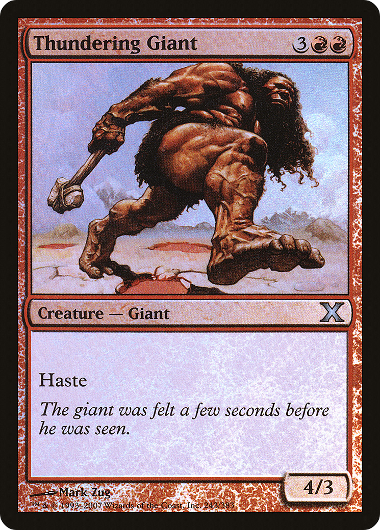 Thundering Giant (10E-243★)  Foil - Tenth Edition