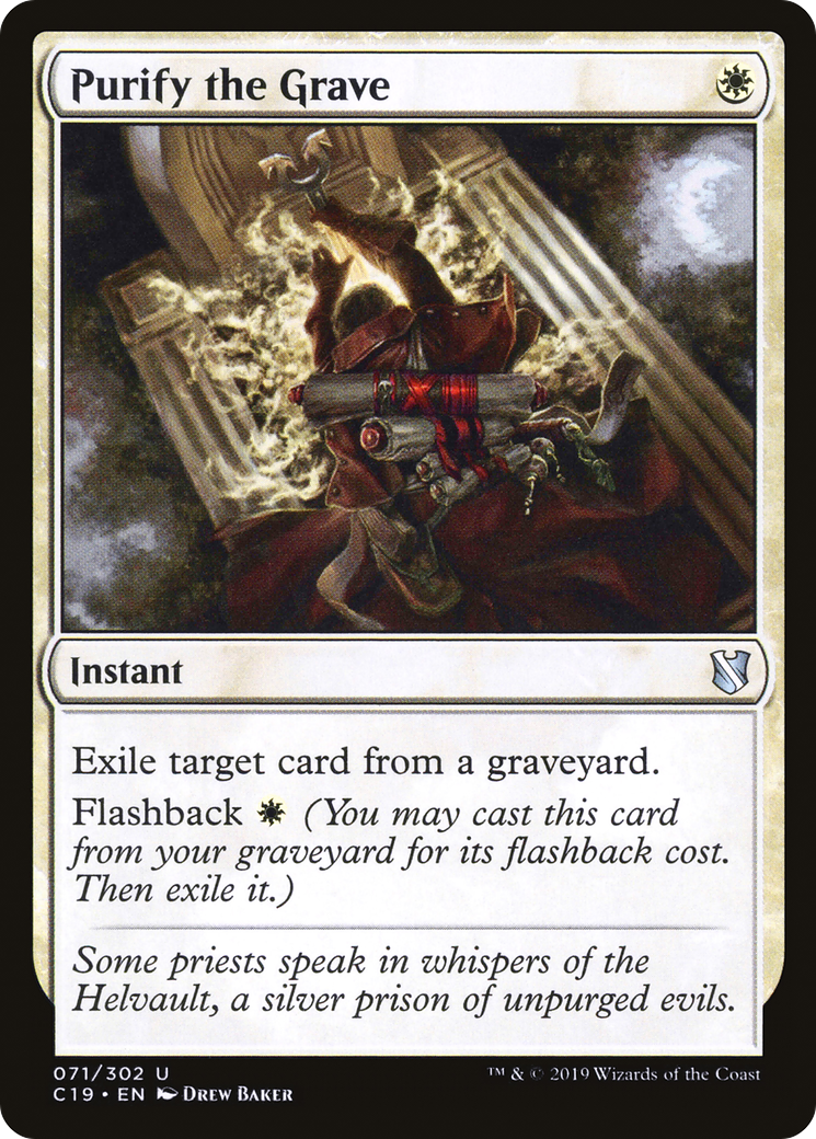 Purify the Grave (C19-071)  - Commander 2019