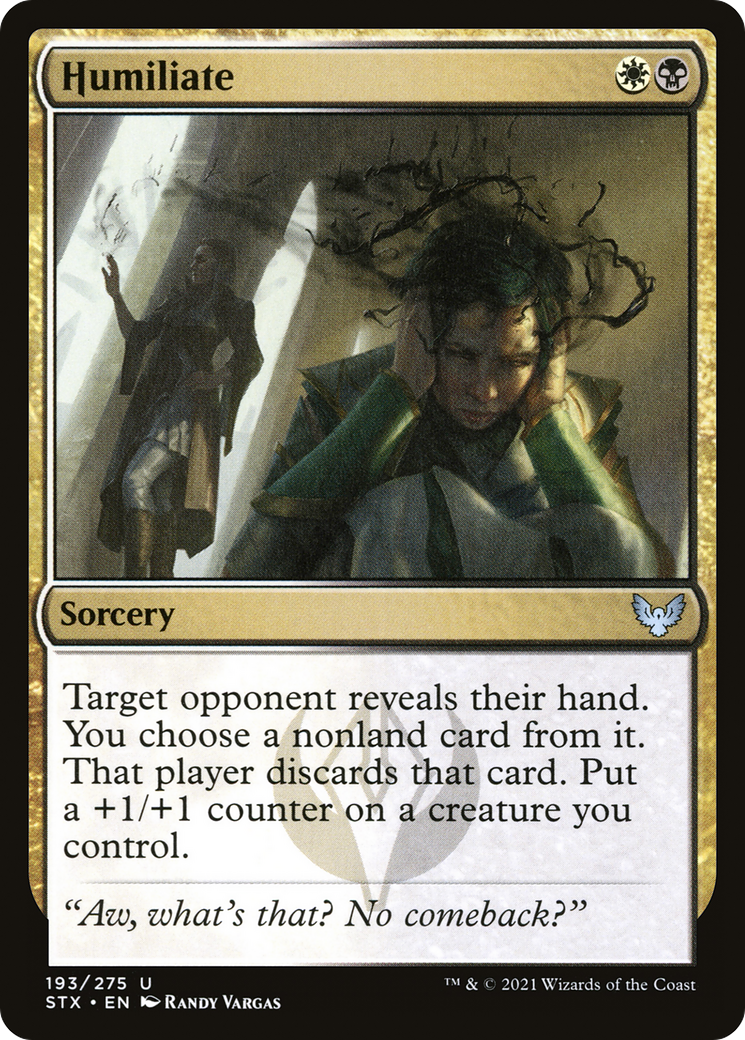 Humiliate (STX-193)  - Strixhaven: School of Mages