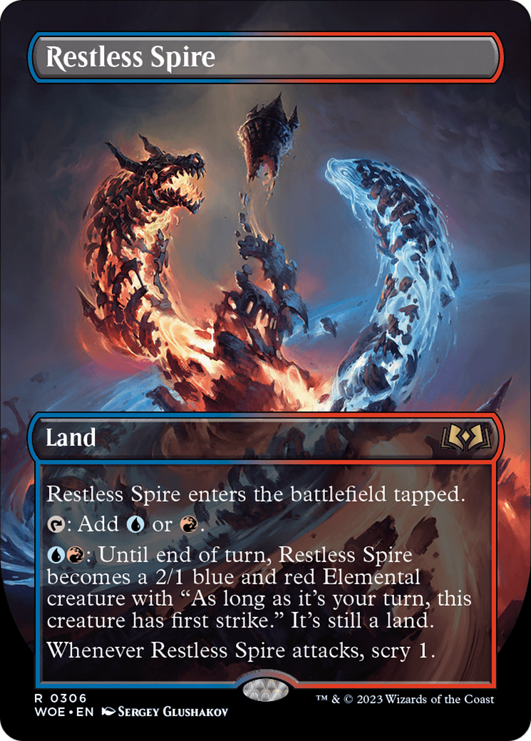 Restless Spire (Borderless) (WOE-306)  - Wilds of Eldraine