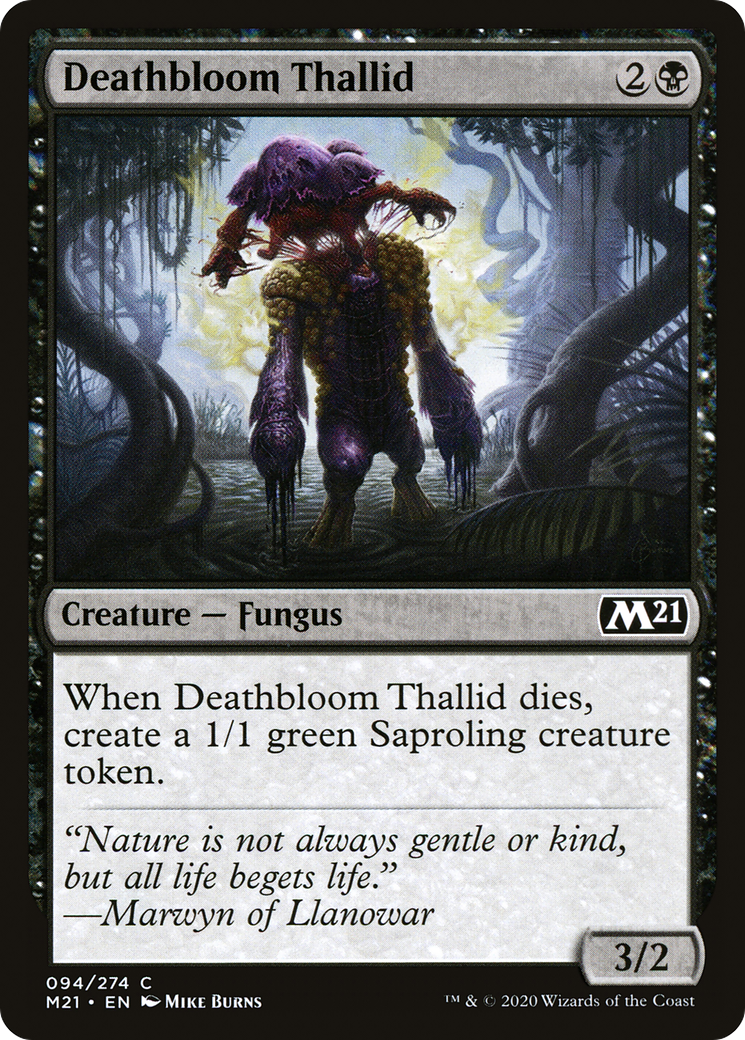 Deathbloom Thallid (M21-094)  Foil - Core Set 2021