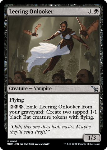 Leering Onlooker (MKM-091)  - Murders at Karlov Manor