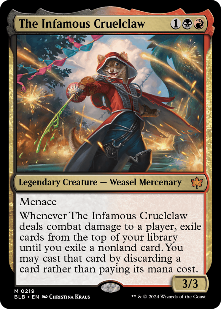 The Infamous Cruelclaw (BLB-219)  - Bloomburrow