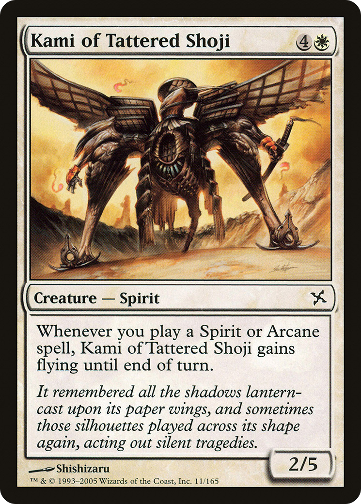 Kami of Tattered Shoji (BOK-011)  - Betrayers of Kamigawa