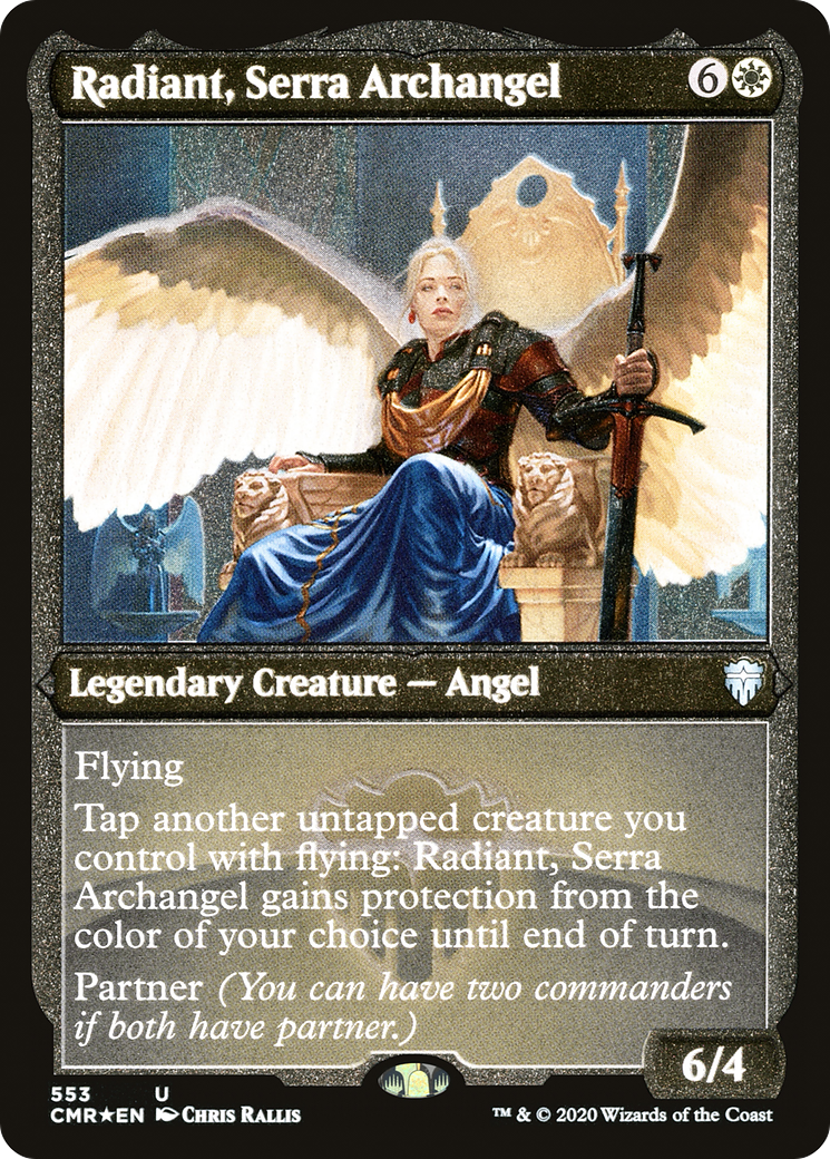 Radiant, Serra Archangel (Foil Etched) (CMR-553)  Foil - Commander Legends