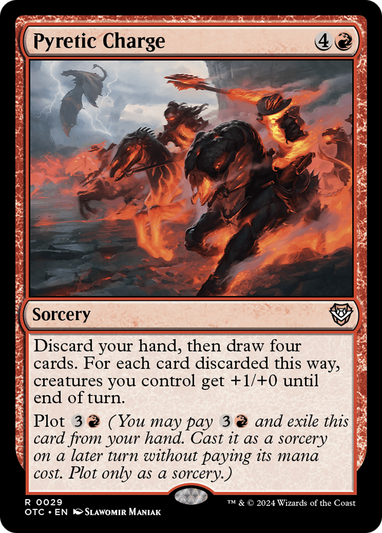 Pyretic Charge (OTC-029)  - Outlaws of Thunder Junction Commander