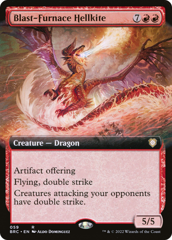 Blast-Furnace Hellkite (Extended Art) (BRC-059)  - The Brothers' War Commander: (Extended Art)