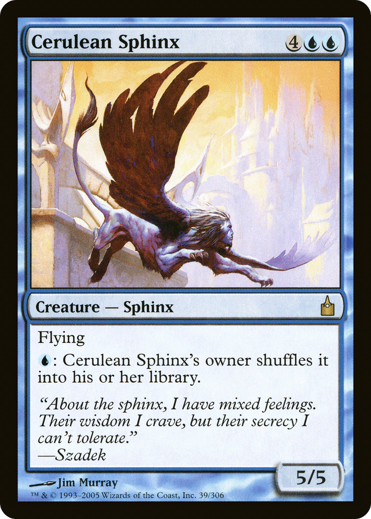 Cerulean Sphinx (RAV-039)  Foil - Ravnica: City of Guilds