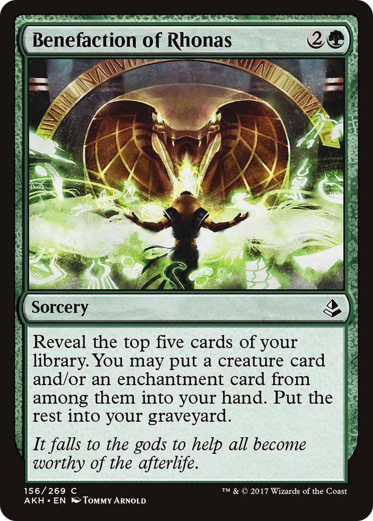 Benefaction of Rhonas (AKH-156)  Foil - Amonkhet